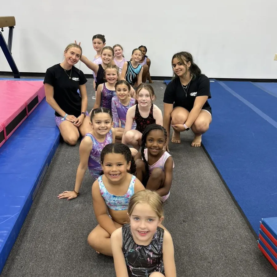 Galaxy Gymnastics athletes with their competition medals